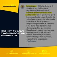 Bruno Covas, o prefeito que São Paulo não merece ter.